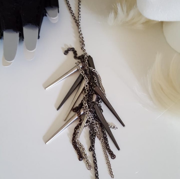 Lady Gaga Cosplay Halloween Costume Black Corset Wig Gloves Necklace & Makeup - Picture 9 of 13